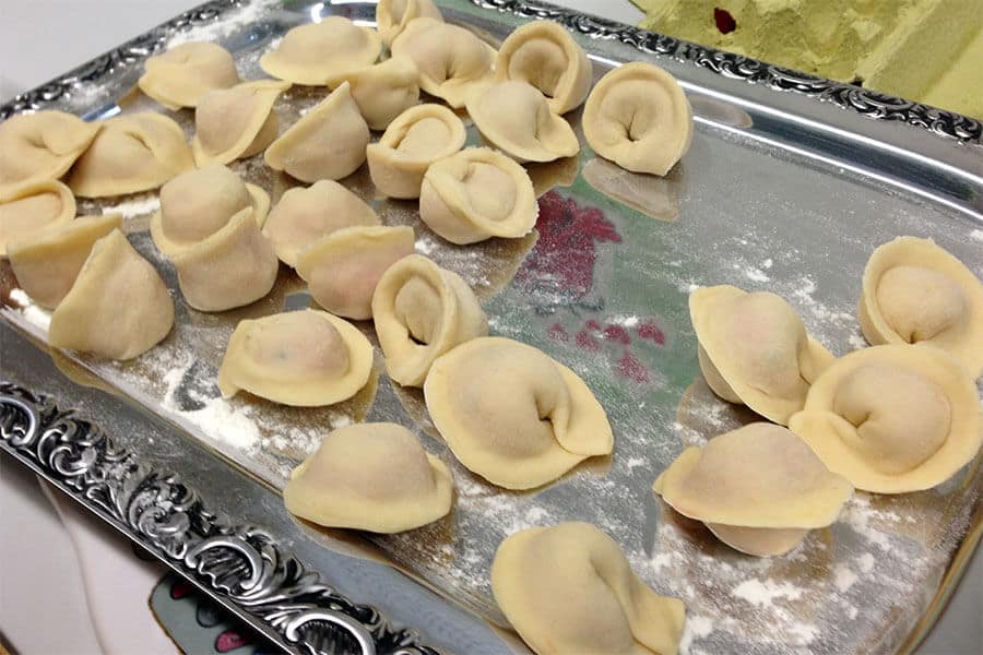 pelmeni gefaltet