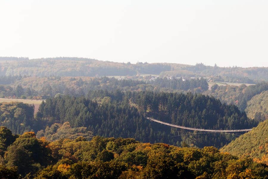 Hängeseilbrücke Geierlay vonweit