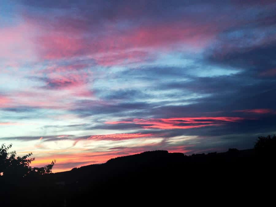 Ein wunderschöner Sonnenuntergang.