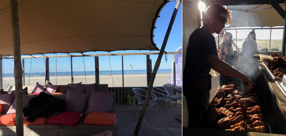 Strandbar und BBQ am Strand