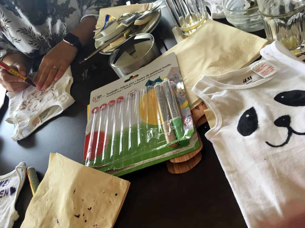 Bodys bemalen auf meiner Babyparty
