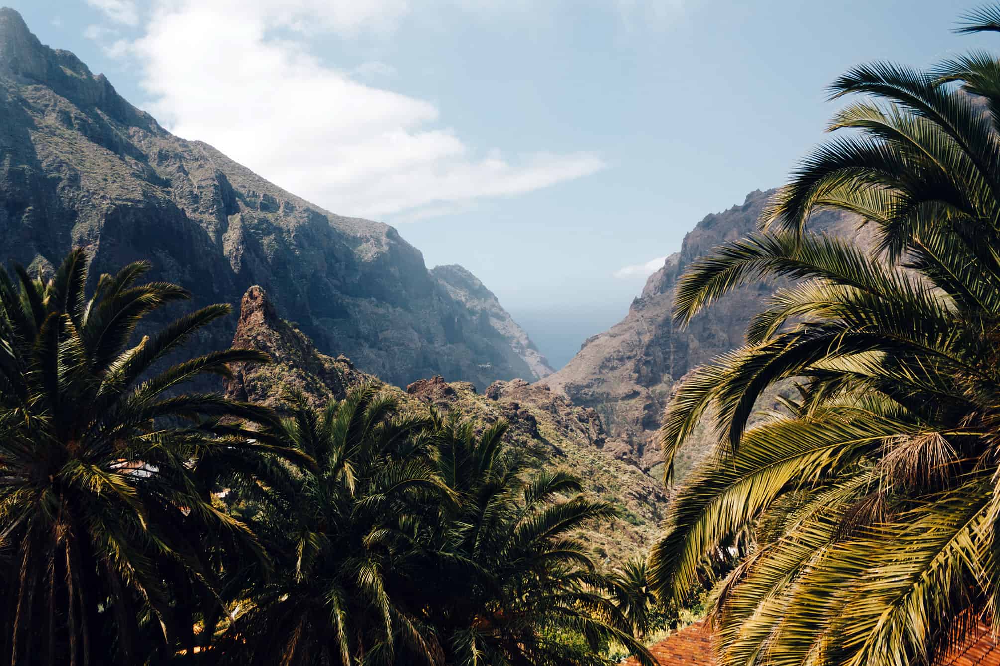 Blick auf Dorf Masca auf der Insel Teneriffa